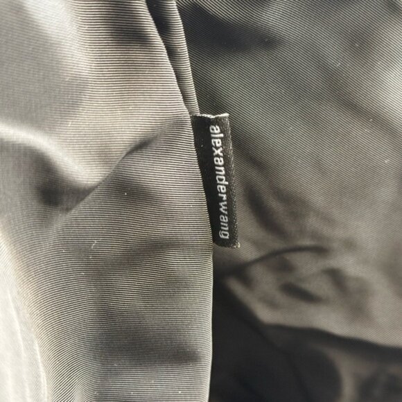 🆕 ALEXANDER WANG 🧿 NWOT Punch Crackle Leather Tote, Black Leather - AUTHENTIC - Picture 8 of 16